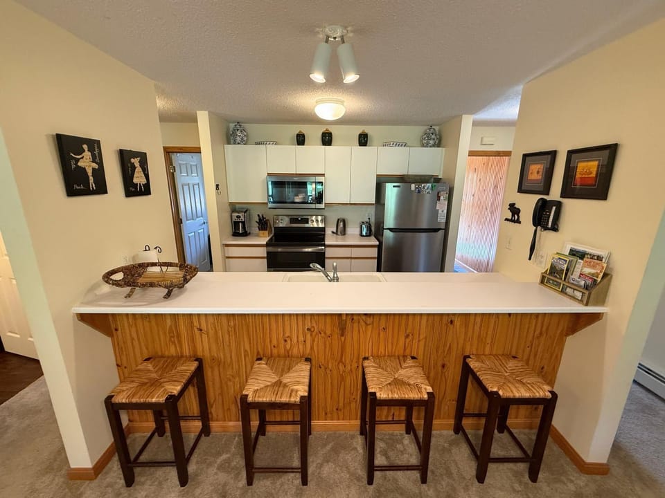 S35 Pet-Friendly Bretton Woods Condo - AC, Fireplace, Near Ski Area - King Bed and Mountain Escape House in Bretton Woods