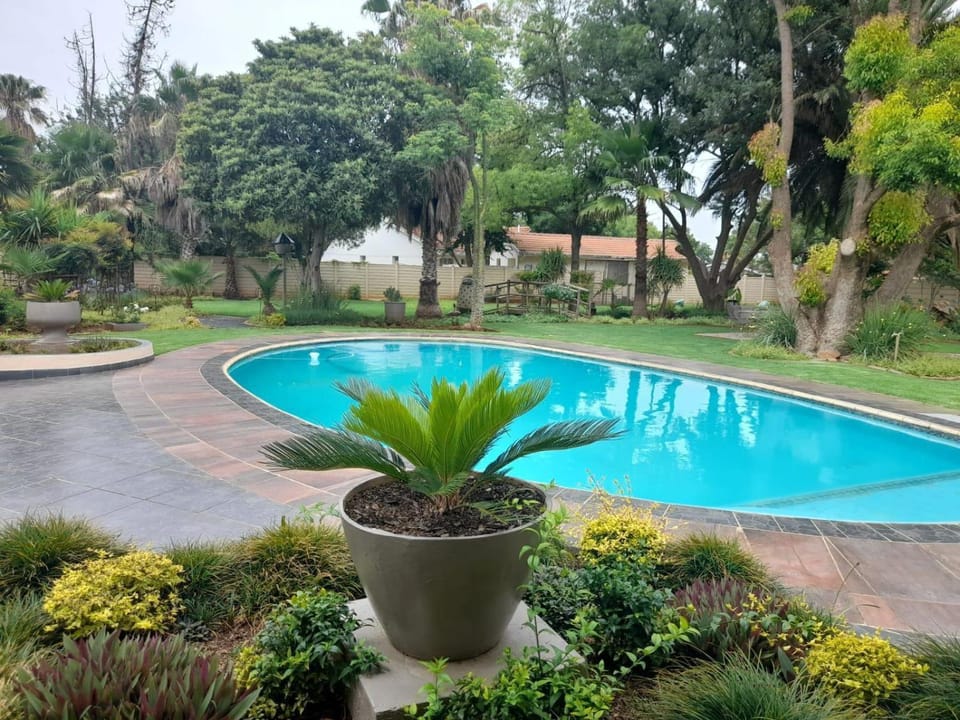 Natural landscape, Garden, Garden view, Swimming pool