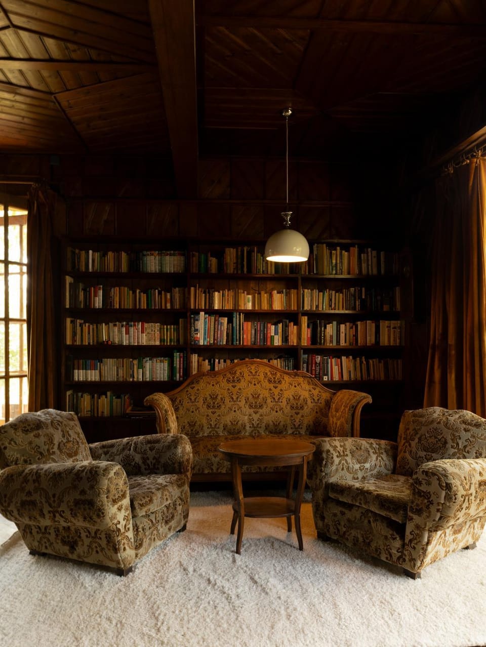 Library, Living room, Seating area