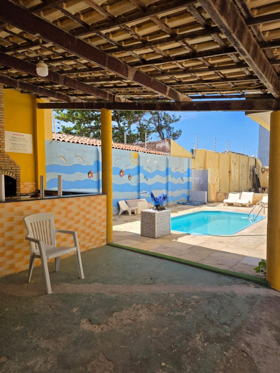 Patio, Day, Pool view, Swimming pool, sunbed