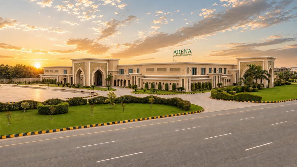 Property building, Sunset