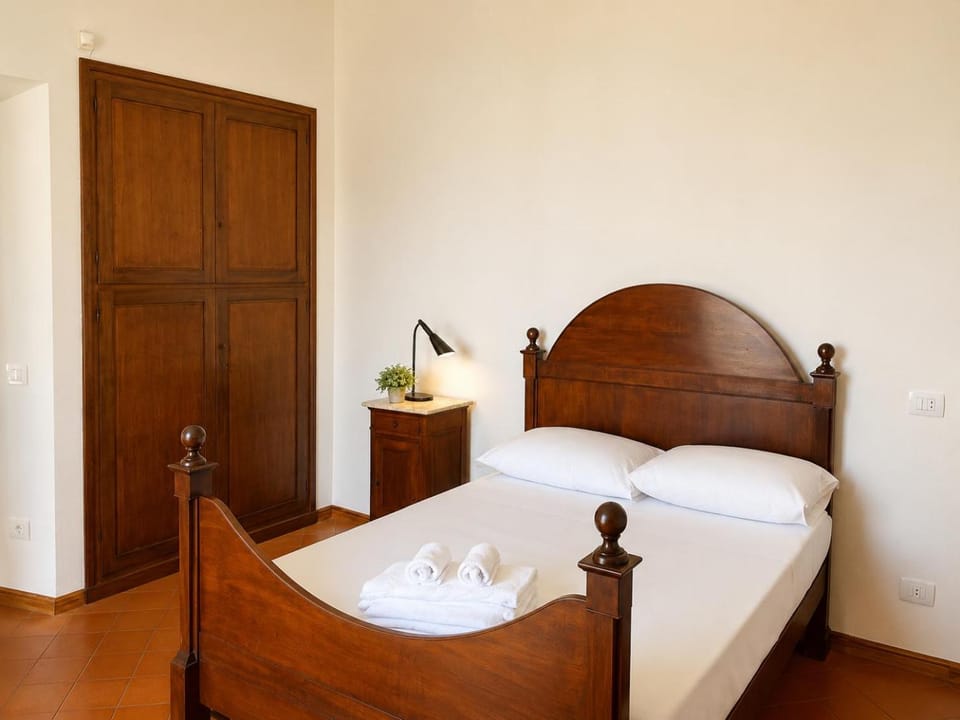Bed, Photo of the whole room, Bedroom, towels, wardrobe