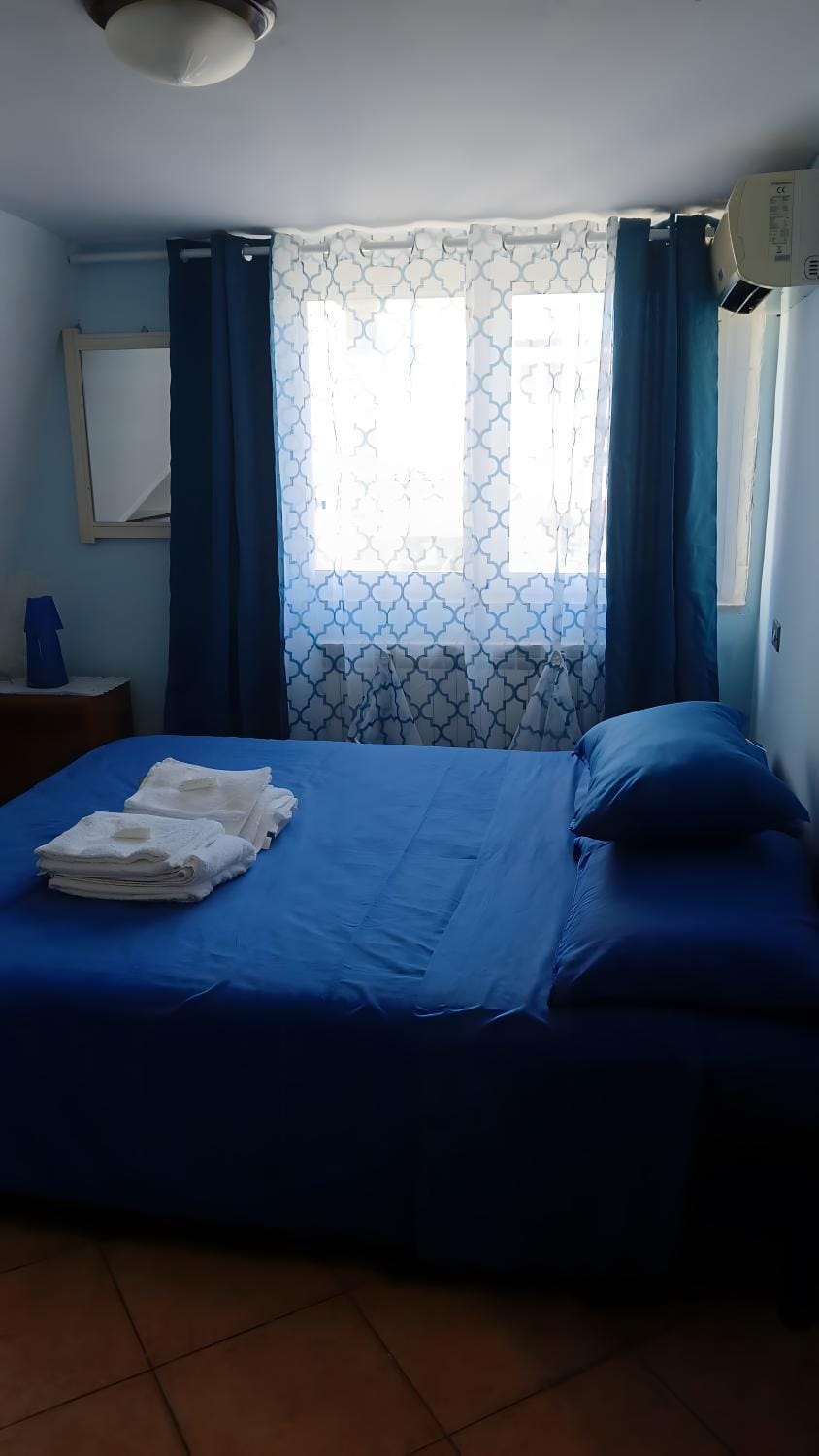 Property building, Living room, Bedroom