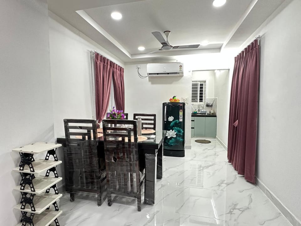 Dining area, air conditioner