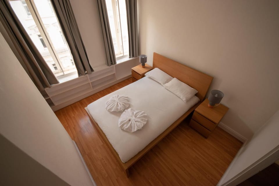 Bed, Photo of the whole room, Bedroom, towels, wardrobe