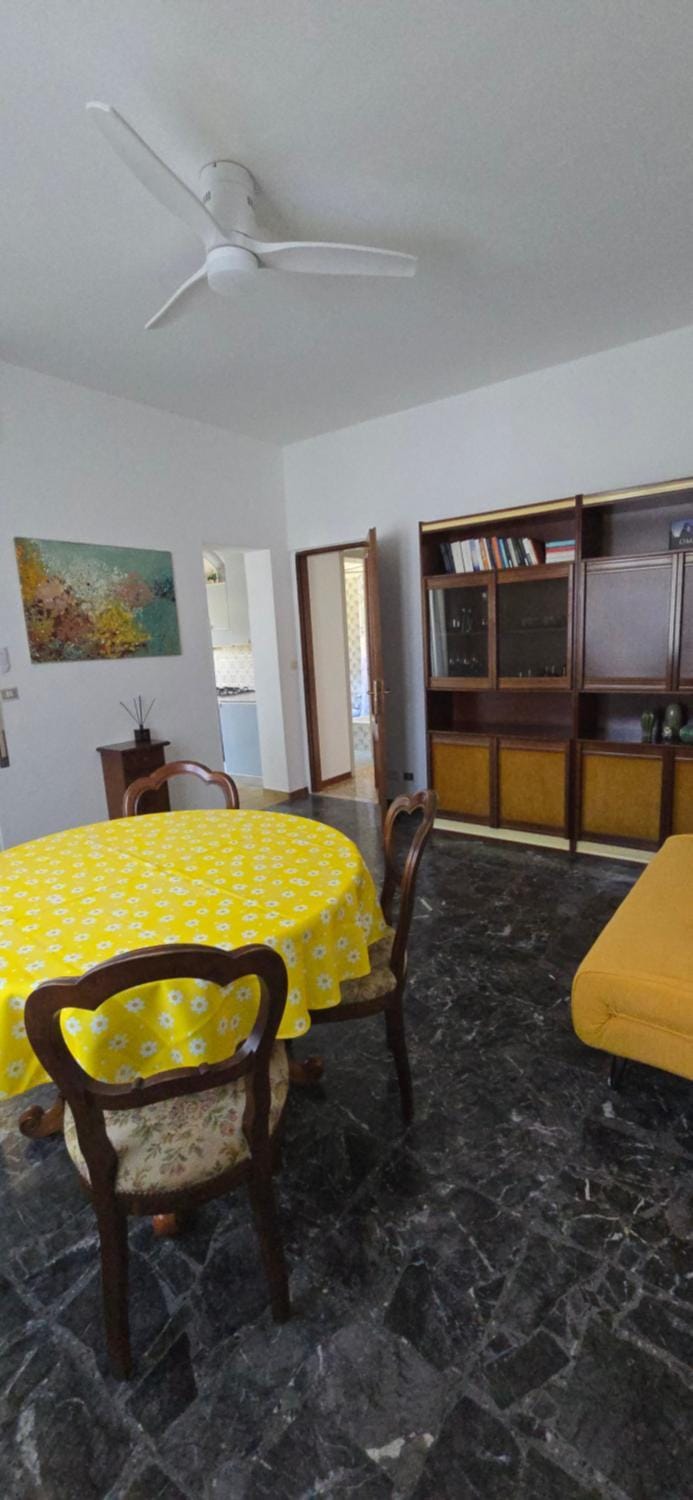 Bed, Living room, Dining area