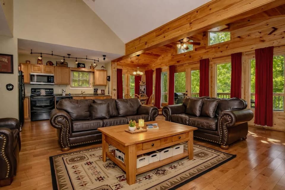 Gatlinburg Cabin with Hot Tub & Mountain Views Cabin in Chalet Village
