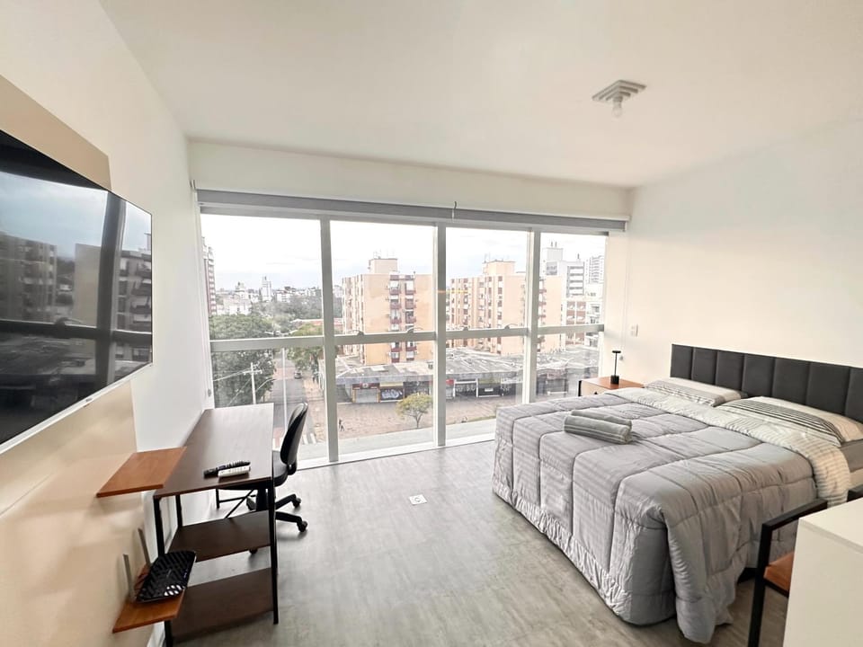Communal lounge/ TV room, Bed, View (from property/room), Photo of the whole room, Bedroom