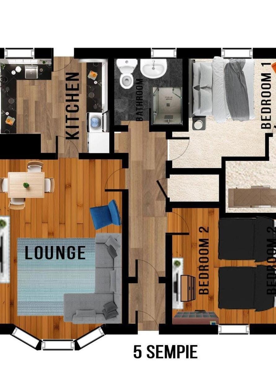 Sempie Apartment by Klass Living Hamilton Apartment in Hamilton