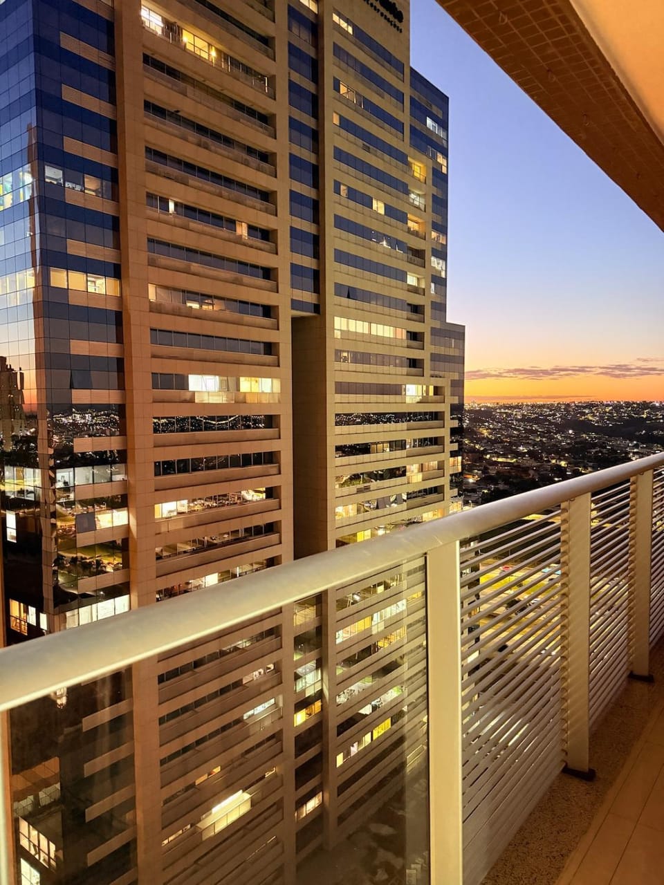 Property building, View (from property/room), Balcony/Terrace, City view