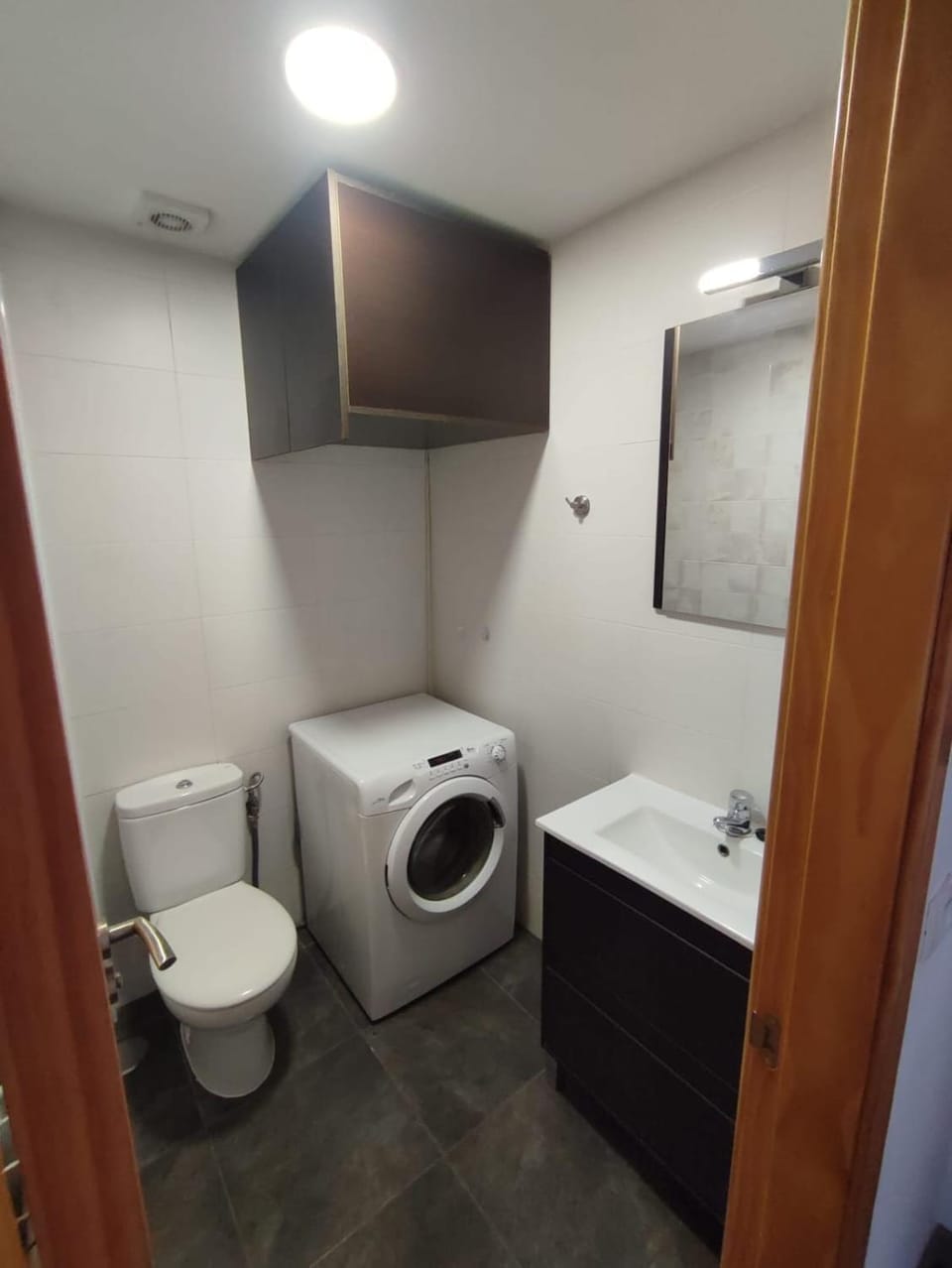 Toilet, washing machine, dryer