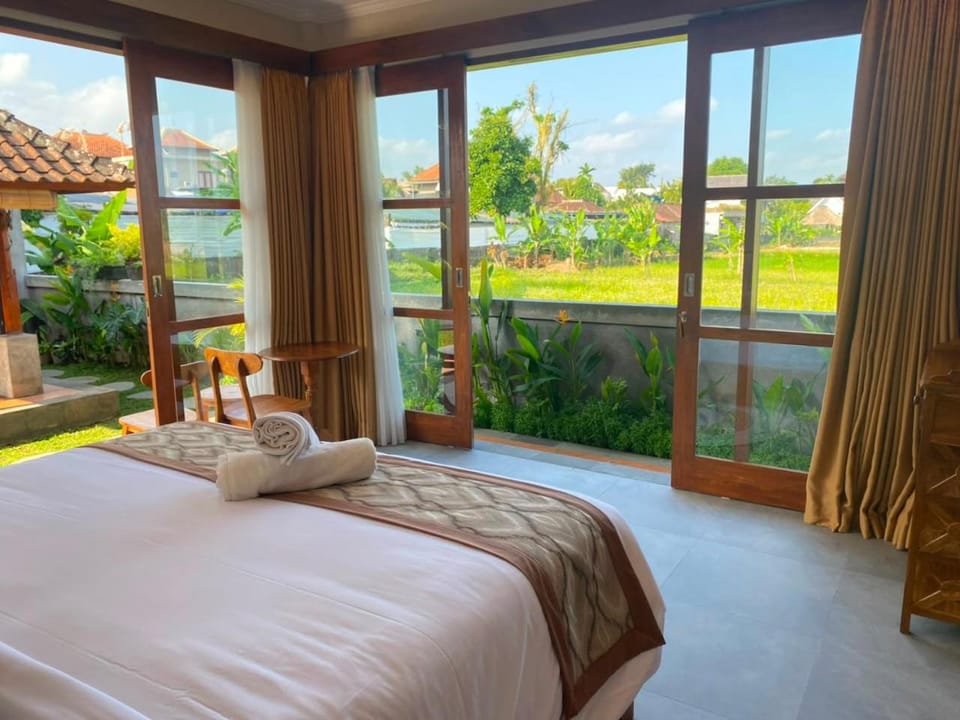 Bed, Garden, View (from property/room), Balcony/Terrace, Photo of the whole room, Bedroom, Garden view