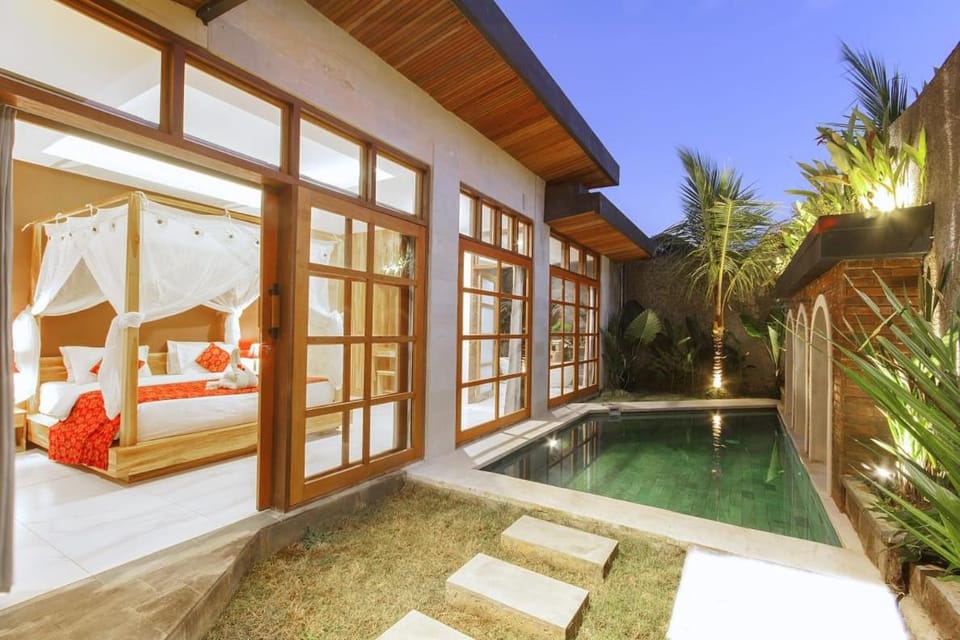 Natural landscape, Garden, Garden view, Pool view, Swimming pool