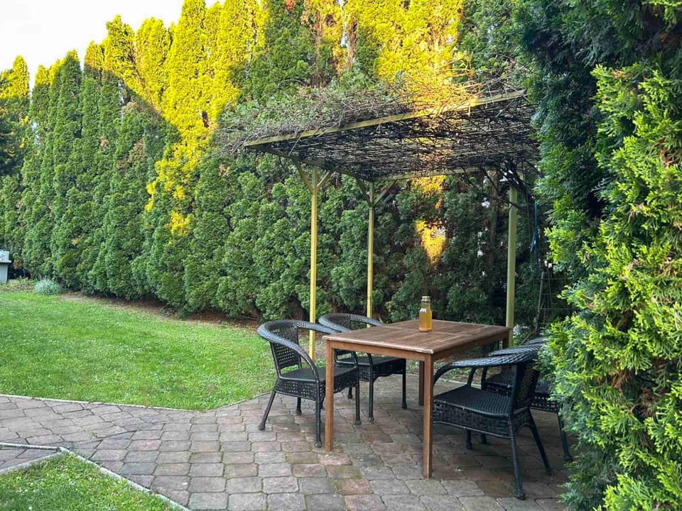 Patio, Day, Garden, Dining area