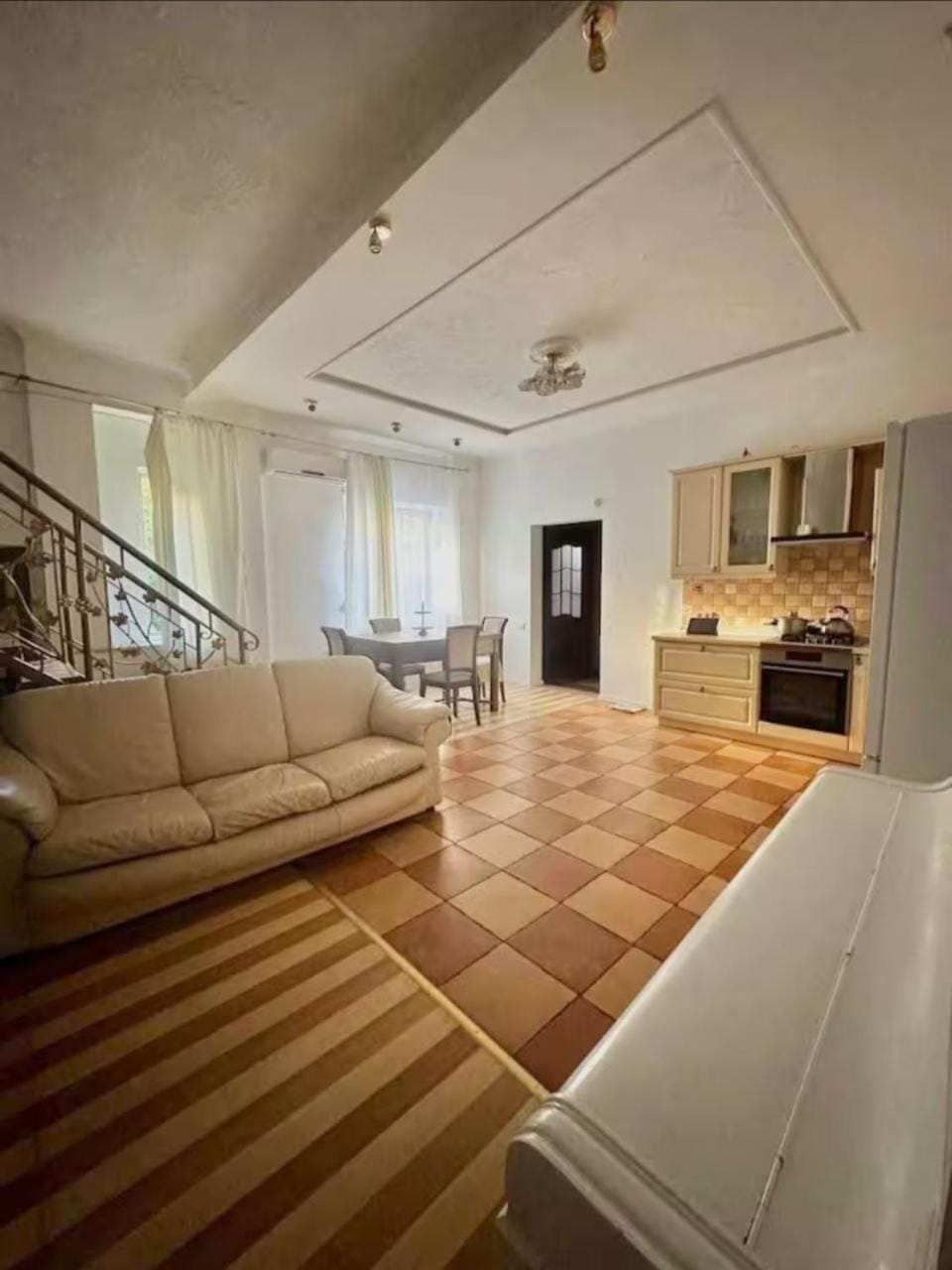 Kitchen or kitchenette, Living room, Dining area