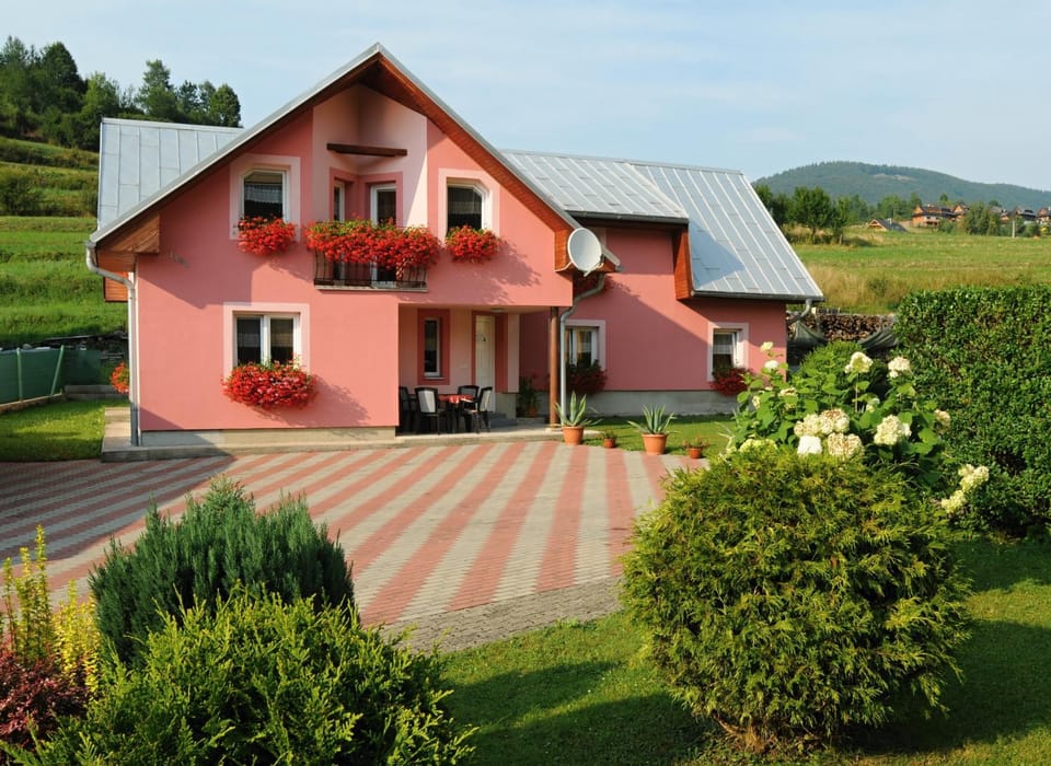 Property building, Garden view, Sunset