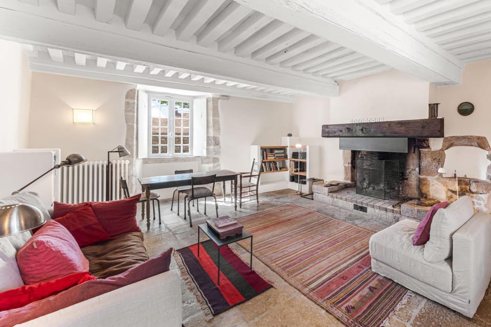 Living room, fireplace