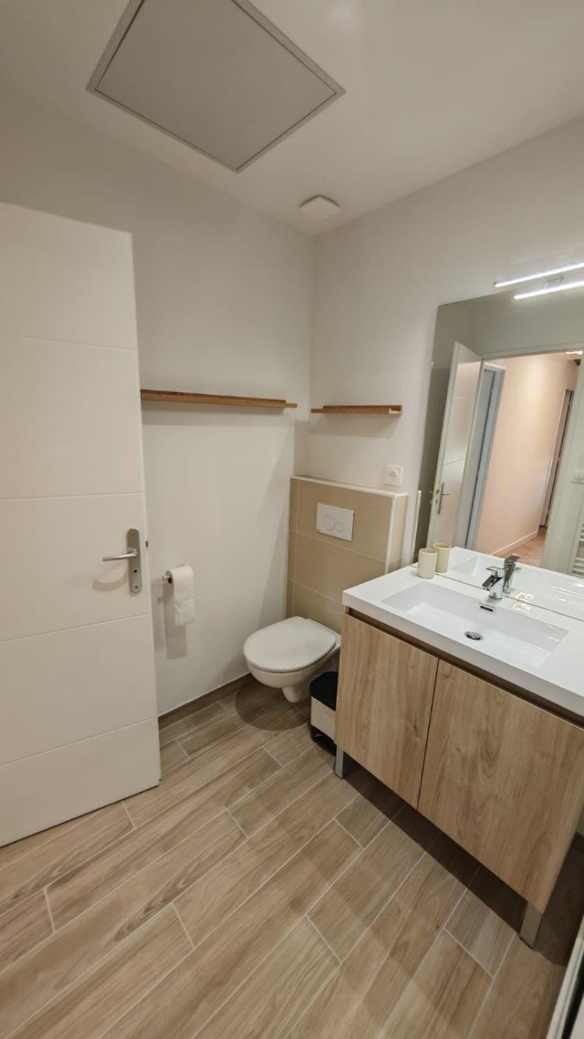 Toilet, Bathroom, towels