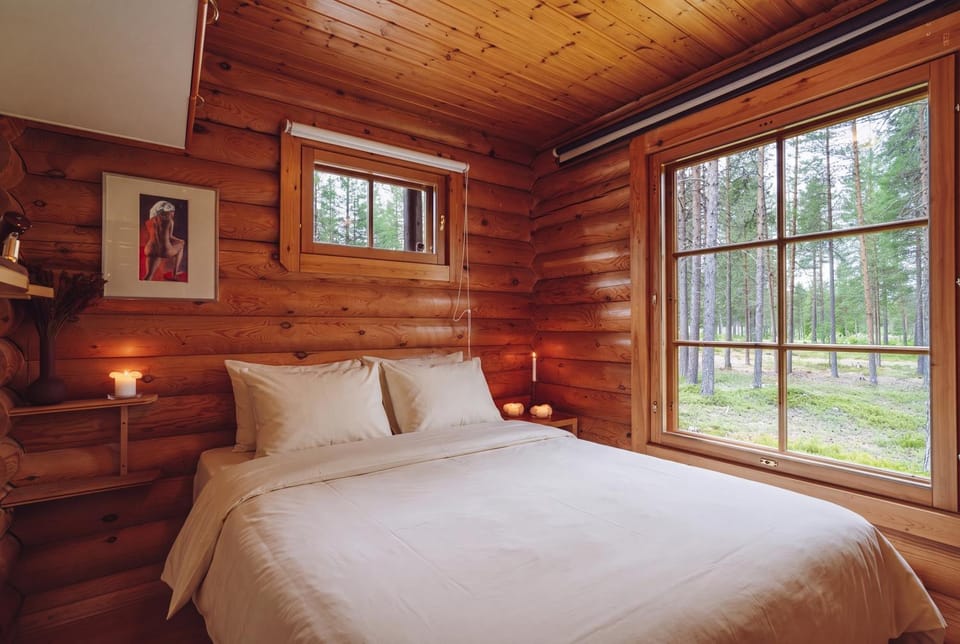 Bed, Natural landscape, Bedroom