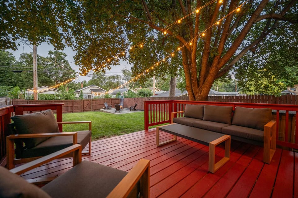 Walk in Broad Ripple, fenced yard and fire pit House in Broad Ripple