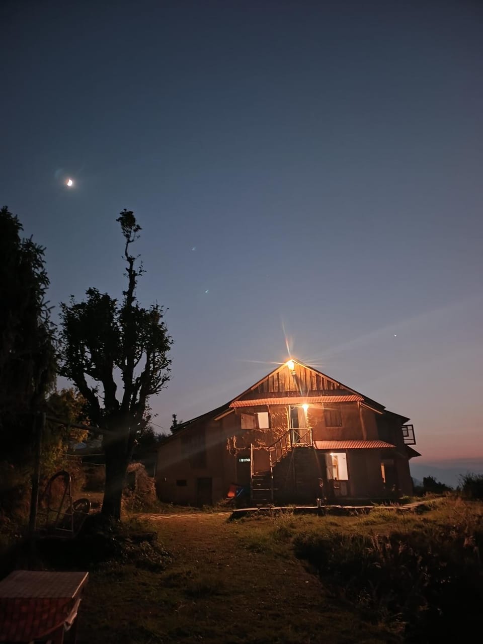 Property building, Night, Natural landscape