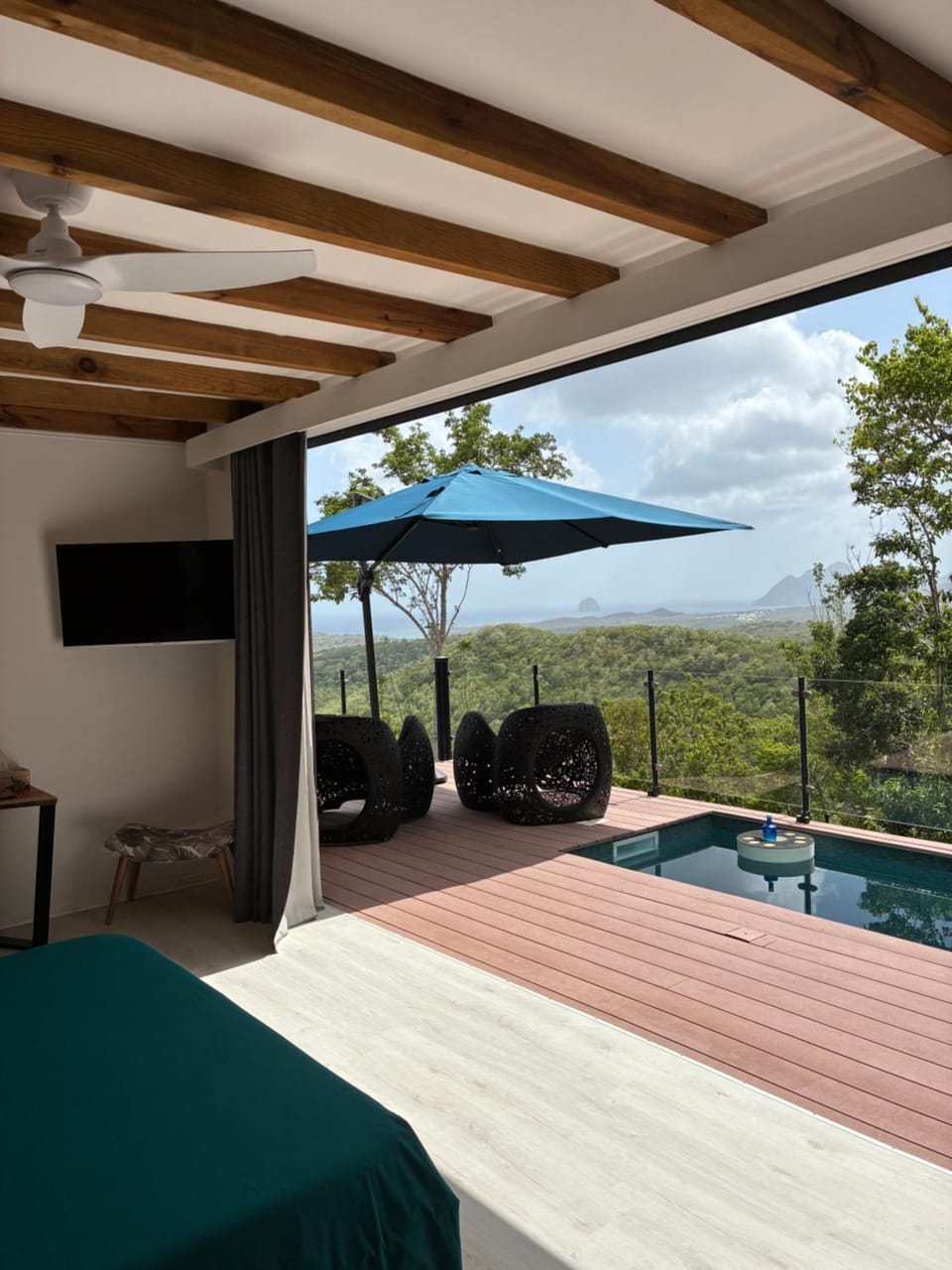 View (from property/room), Pool view, Swimming pool, sunbed