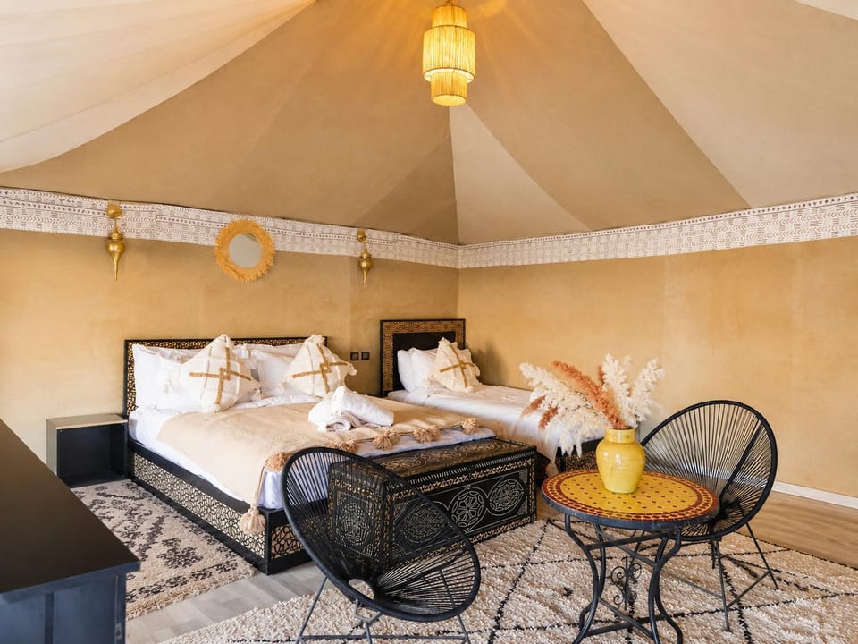 Merzouga Desert Camp Luxury tent in Morocco