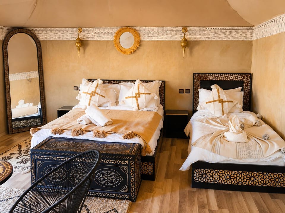 Merzouga Desert Camp Luxury tent in Morocco