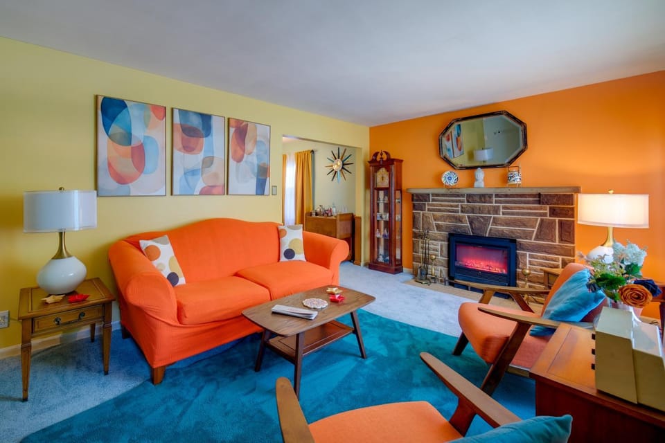 Vintage MCM Charm | Modern Comforts | West Akron House in Akron