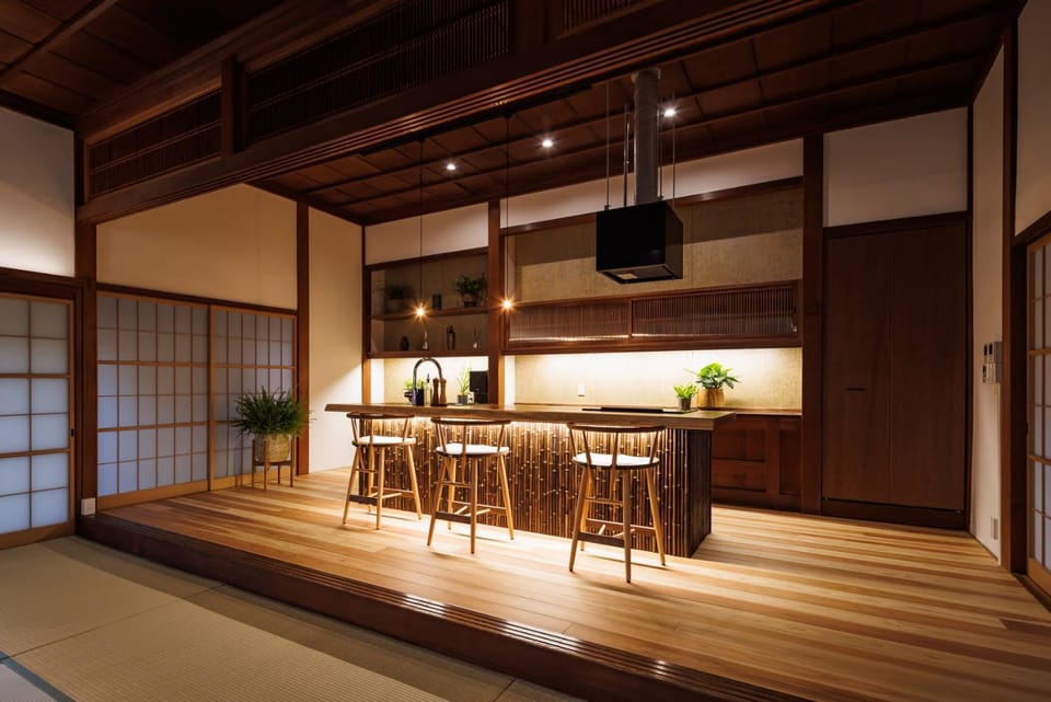 Kitchen or kitchenette, Lounge or bar