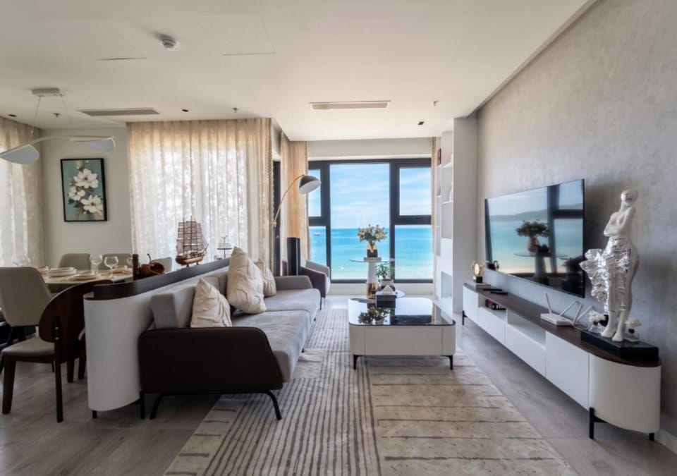 Natural landscape, Living room, Seating area, Sea view