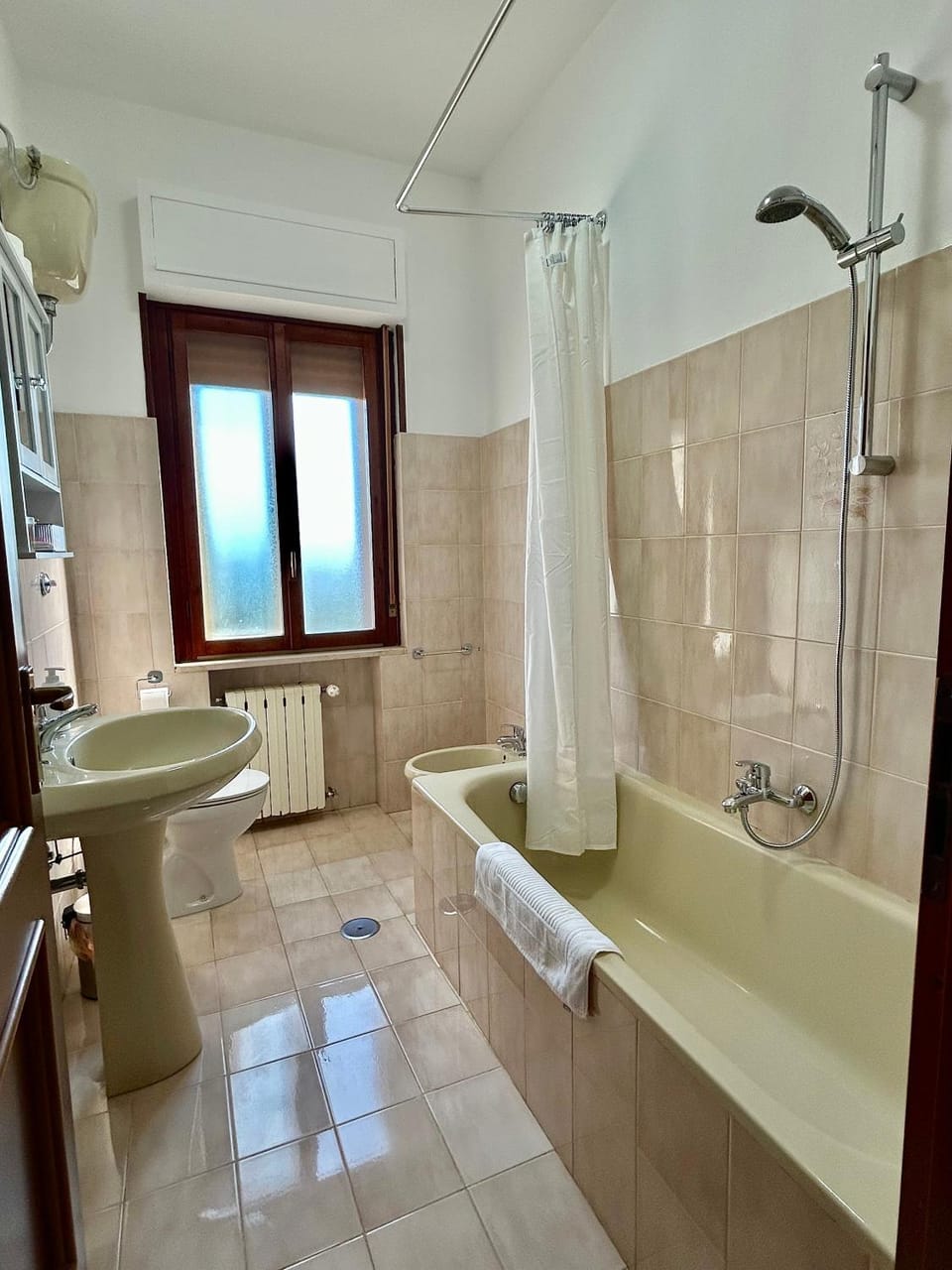 Shower, Toilet, Bathroom, Bath, bidet, towels