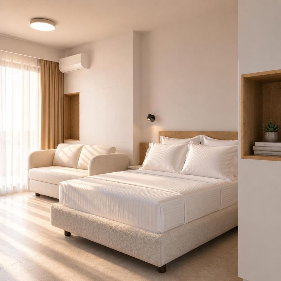 Mediterranean Vistas Saranda, Sea View, Beach & City Studios Apartment in Sarandë