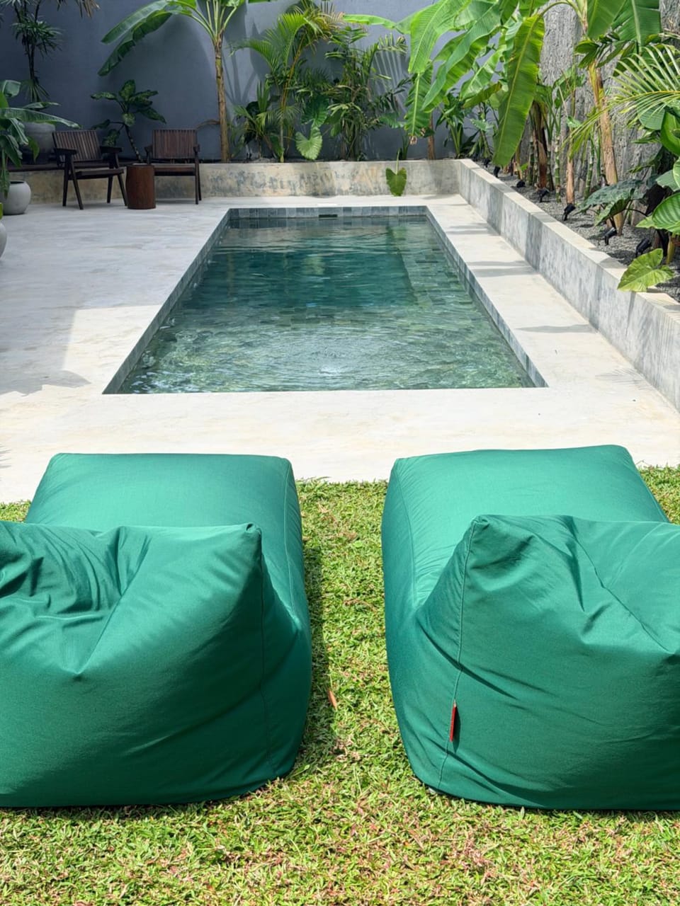 Pool view, sunbed