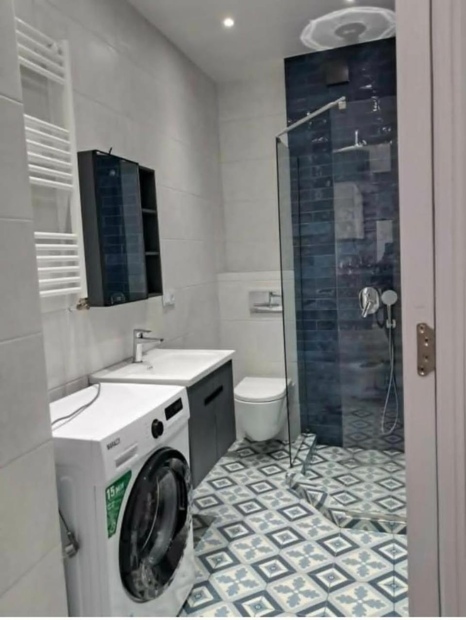 Shower, washing machine, dryer