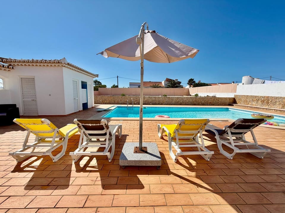 Patio, Pool view, Swimming pool, sunbed