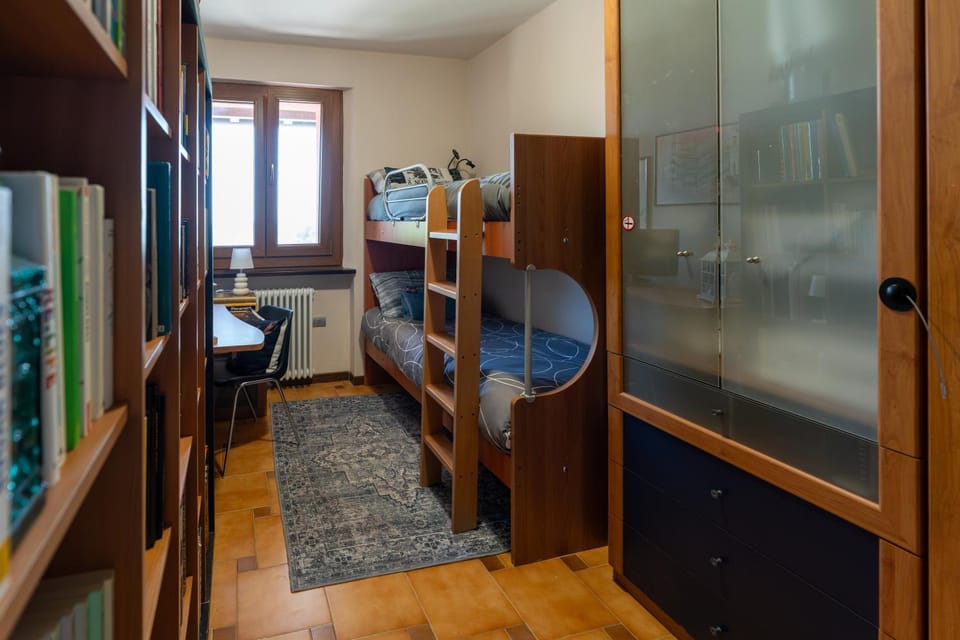 bunk bed, wardrobe