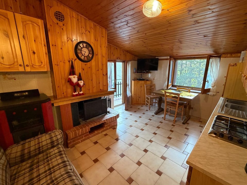 TV and multimedia, Kitchen or kitchenette, Living room, Dining area, fireplace, oven