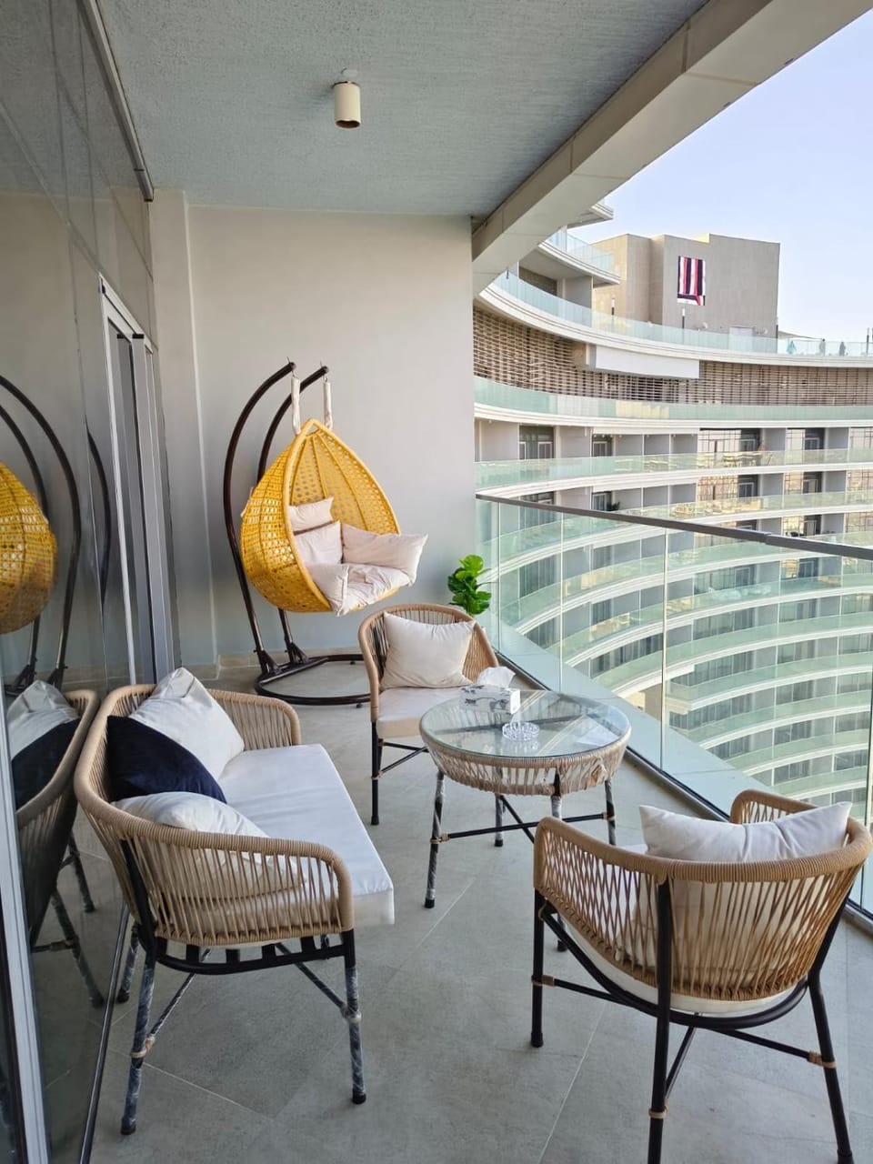 Day, View (from property/room), Balcony/Terrace, Seating area, Pool view
