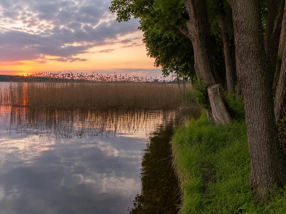 Lake view, Sunset