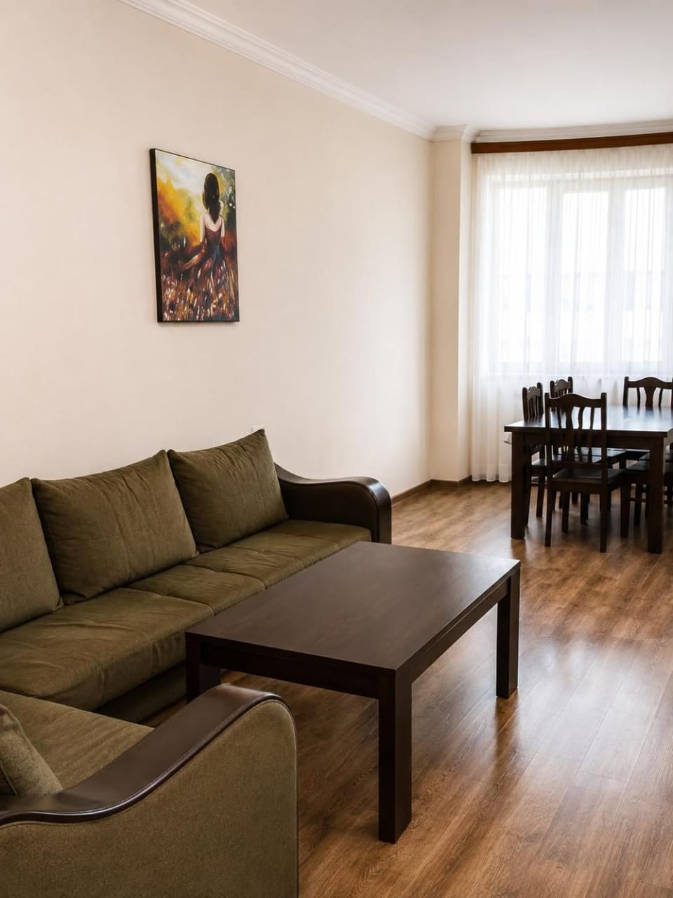 Living room, Seating area, Dining area