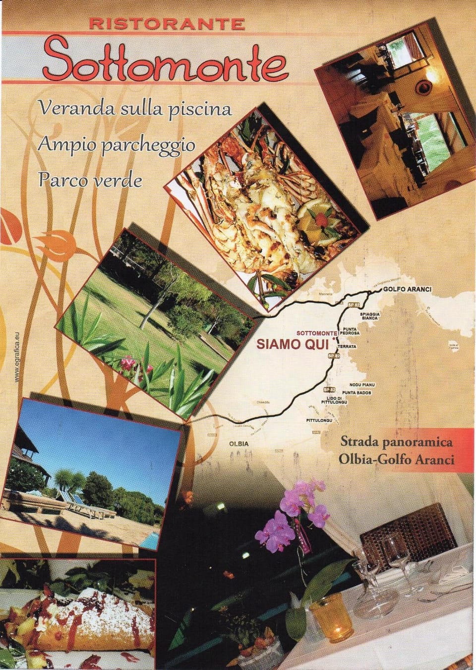 Restaurant/places to eat, Area and facilities
