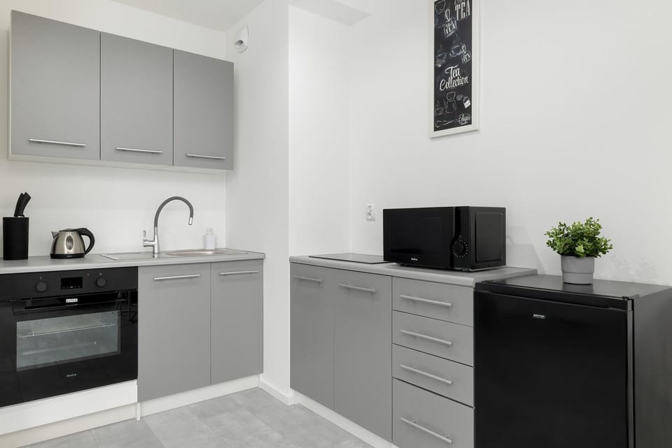 Coffee/tea facilities, Kitchen or kitchenette, stove