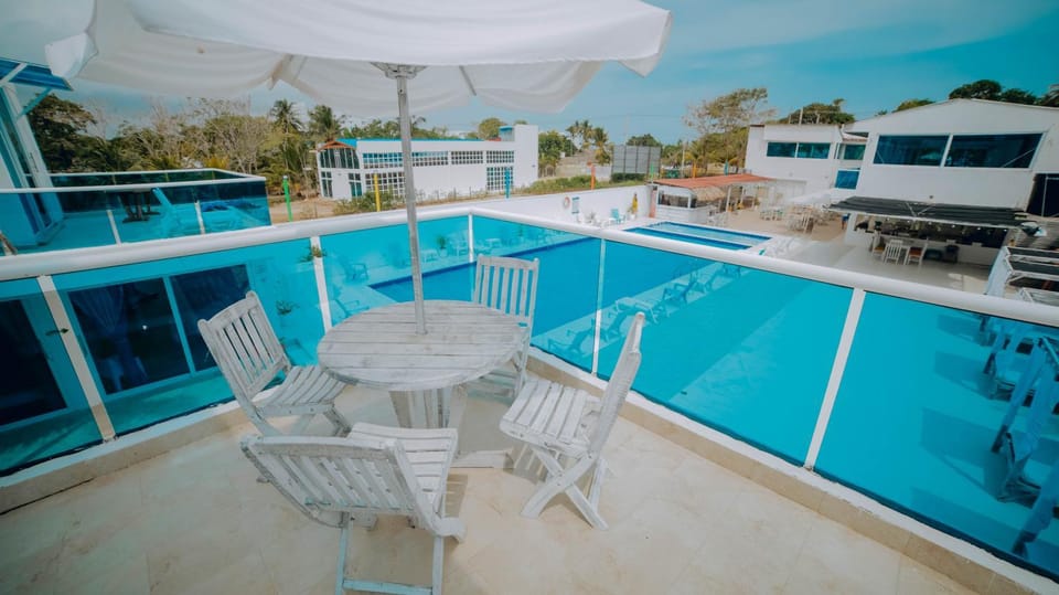 Day, View (from property/room), Balcony/Terrace, Pool view, Swimming pool