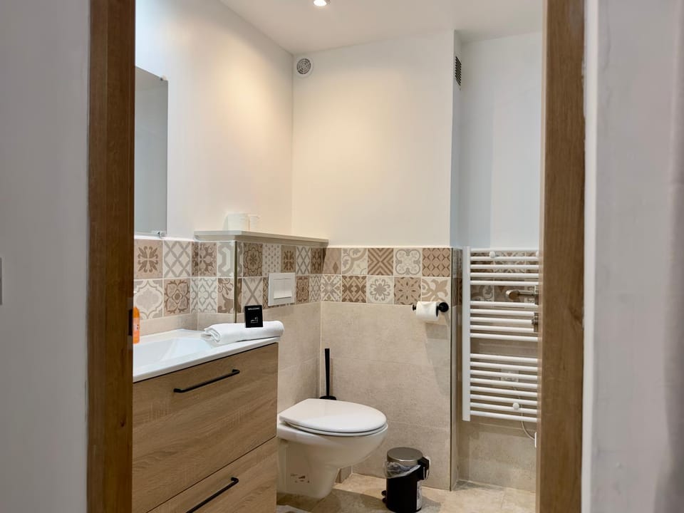 Shower, Toilet, Bathroom, towels
