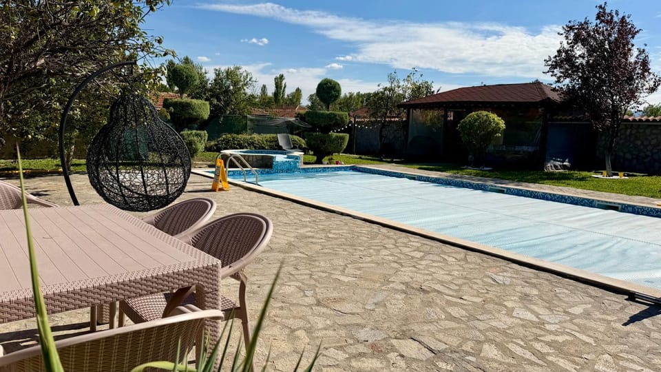 Patio, BBQ facilities, Garden, Pool view, Swimming pool