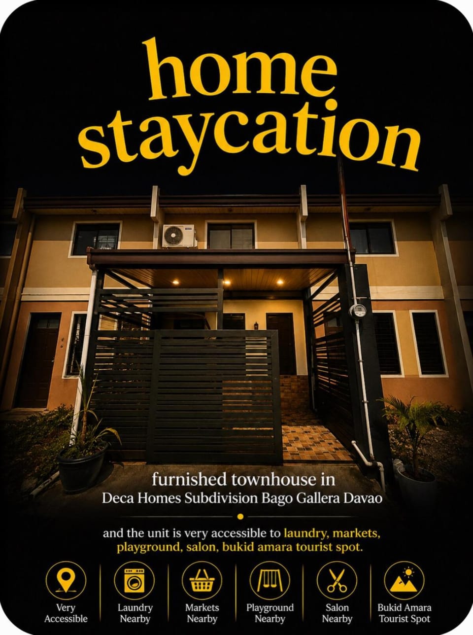 Furnished home near Toril, ecoland, matina mintal House in Davao City
