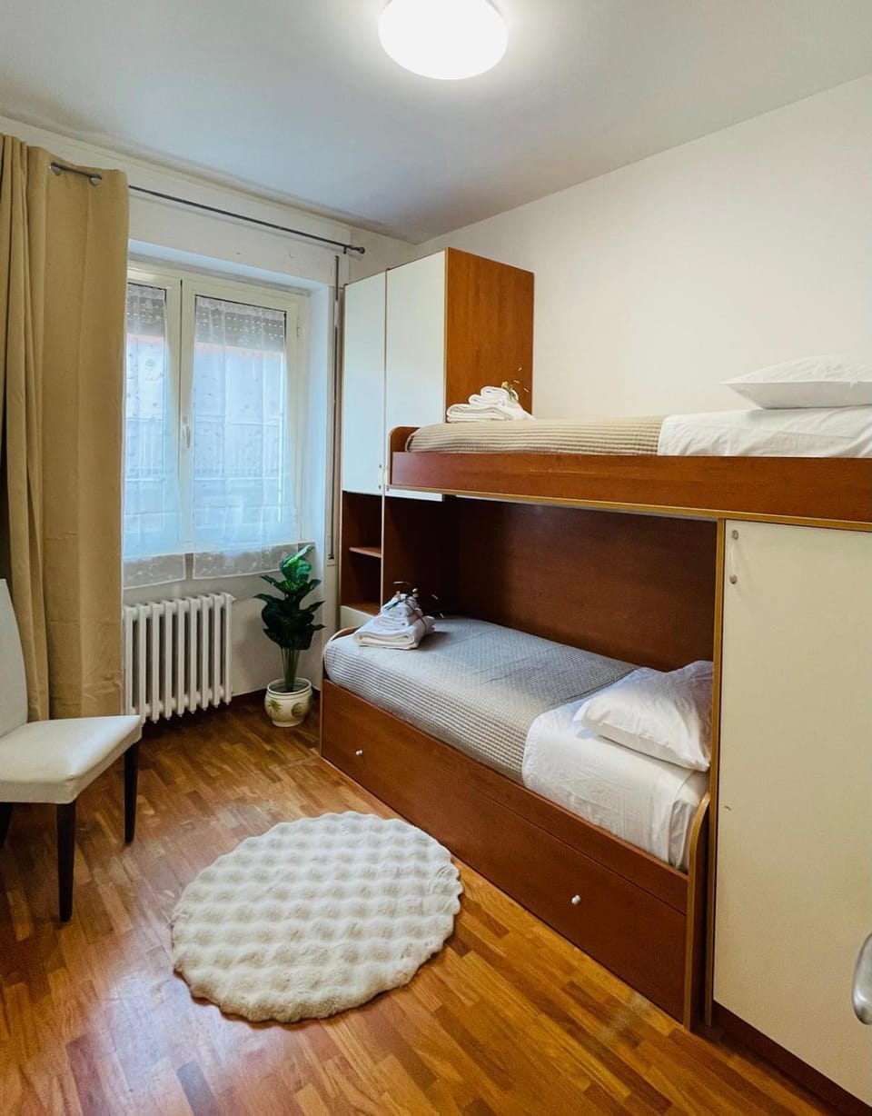 bunk bed, internet, wardrobe