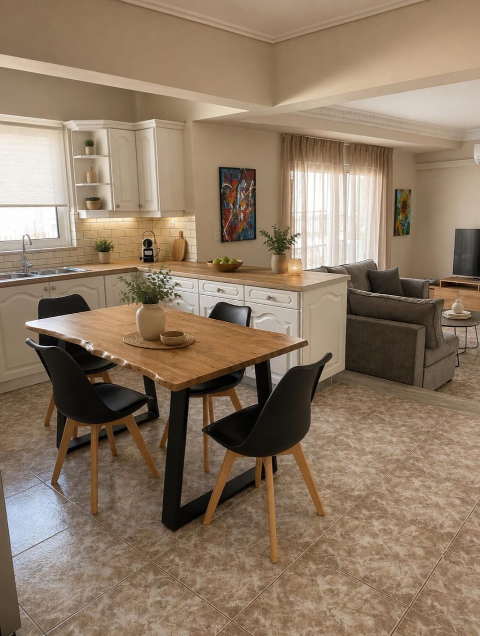 Kitchen or kitchenette, Dining area