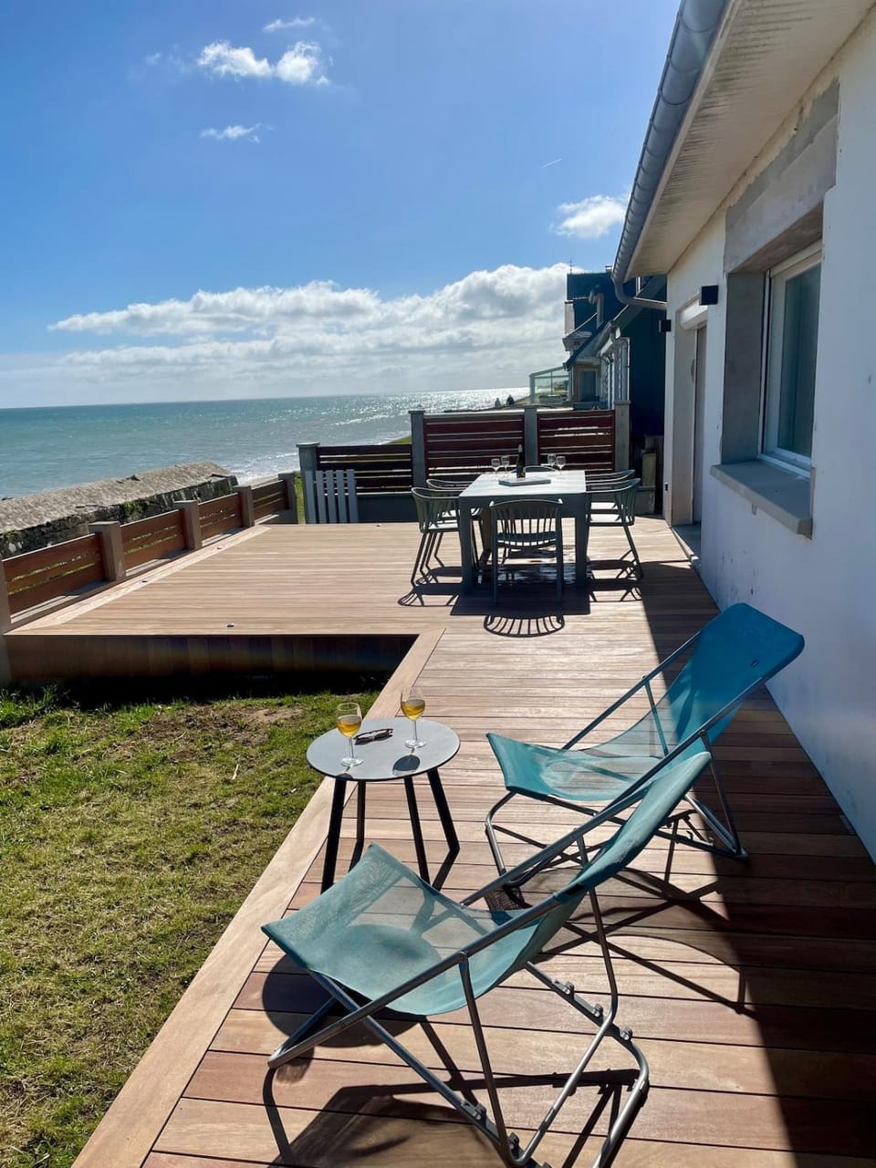 Patio, View (from property/room), Beach, Sea view, sunbed